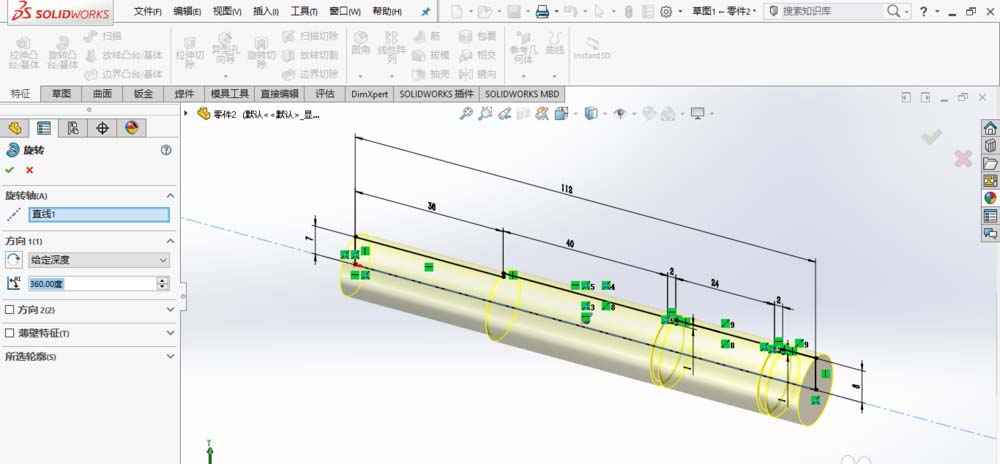 solidworks怎么画传动轴