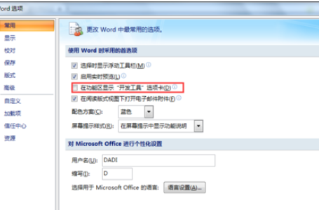 office2007如何添加开发工具