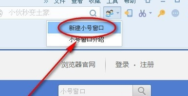 在搜狗浏览器中实行建立小号窗口的操作方法是
