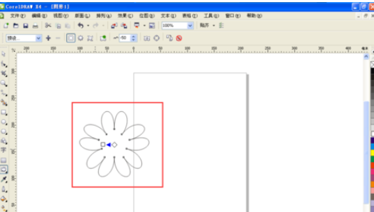 如何用cdr制作花朵