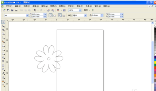 如何用cdr制作花朵