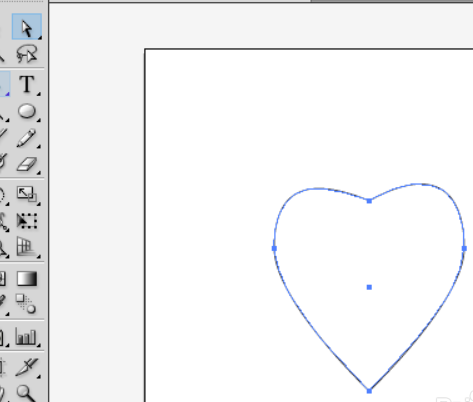 在ai里用钢笔工具设计出心形的操作流程是什么