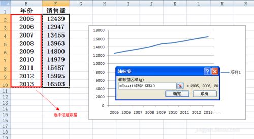 excel中设置折线图横坐标的具体操作步骤是什么