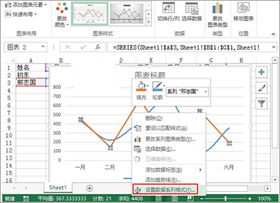 利用excel2013制作出业绩趋势图的具体操作方法是