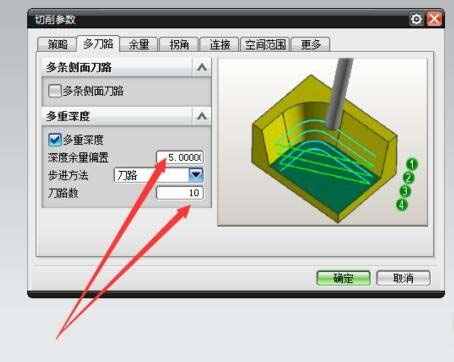 在ug里2d加工实现双向加工的操作过程是什么