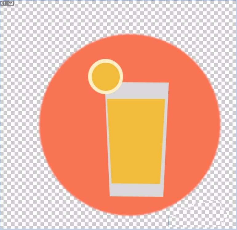 ps绘制出果汁饮料杯图标的详细操作步骤