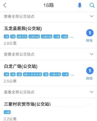 在高德地图中查找公交的具体操作步骤