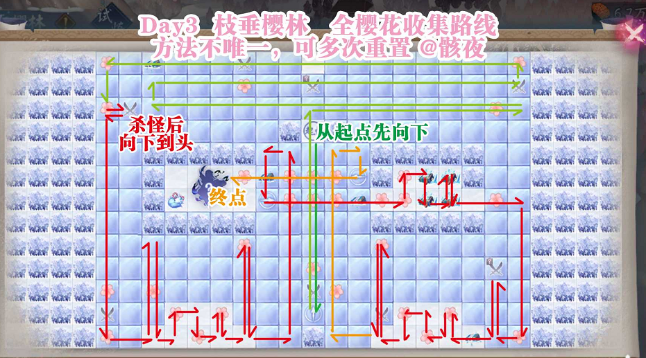 阴阳师枝垂樱林樱花宝箱全收集路线攻略