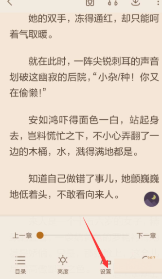 看小说中开启自动翻页的操作流程是什么