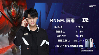 虎牙KPL：猫神六点六缺战，RNG.M三比一大胜上海EDG.M拿下赛季首胜