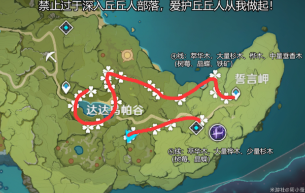 原神家园全木材采集路线大全一览