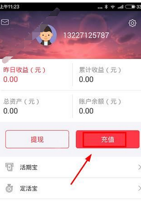 彩豆理财中进行充值的详细操作方法是什么