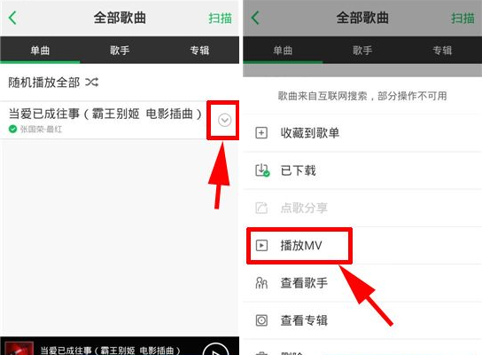 手机qq音乐中看mv的具体操作步骤是什么