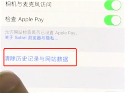 苹果删除safari浏览记录