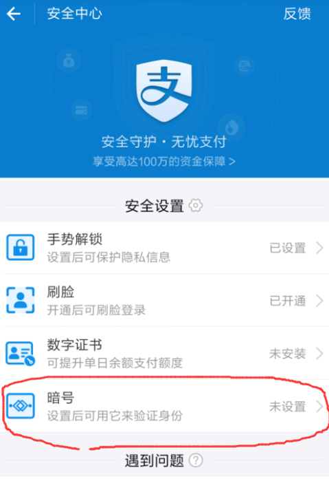 支付宝中设置暗号的具体操作流程是什么