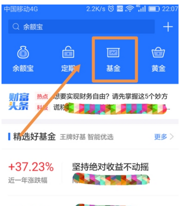 在蚂蚁财富怎么看到基金图