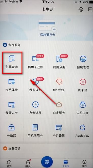 买单吧app中查询账单日的具体操作步骤是什么