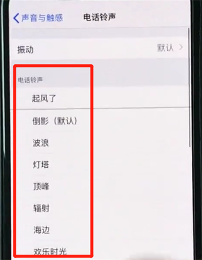 iphonexs怎样设置铃声