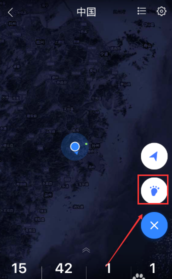 在百度地图里踩足迹的简单操作是什么