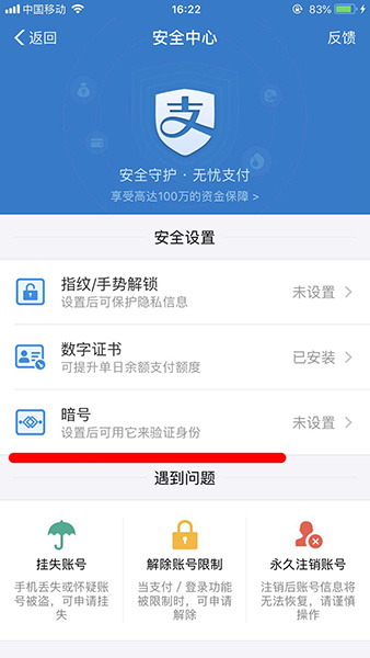 支付宝app设置暗号的具体操作流程是什么