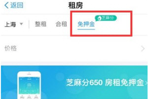 支付宝免押金租房在哪里