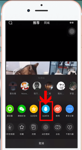 抖音app中把分享到qq群中的具体操作方法是什么