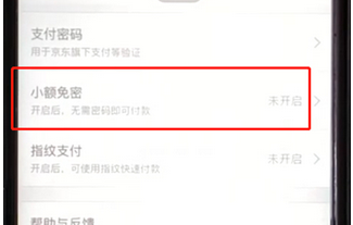 京东的小额免密在哪里关