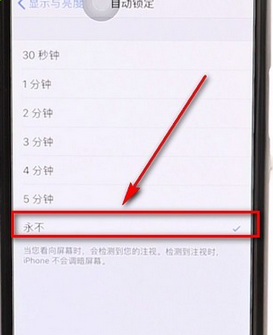 iphone设置屏幕常亮的具体操作步骤