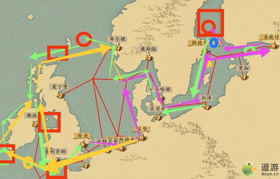 梦回大航海后期北欧速刷氪金船路线攻略