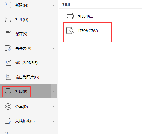 wps打印文件怎么预览