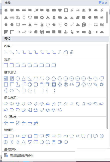 wps绘制出多边形的具体操作流程图