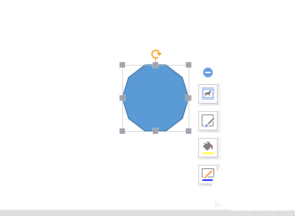 wps绘制出多边形的具体操作流程图