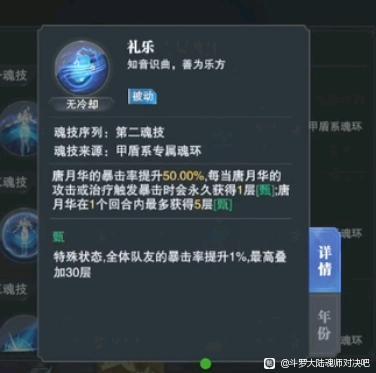 斗罗大陆魂师对决唐月华技能分享