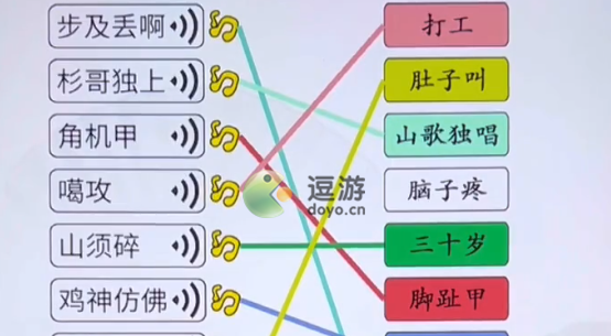 汉字找茬王浪漫广西连出语音对应词通关攻略