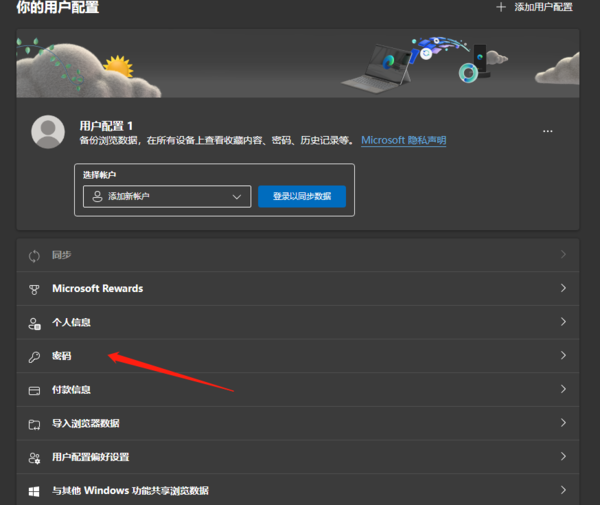 edge中保存的网页密码在哪里管理啊