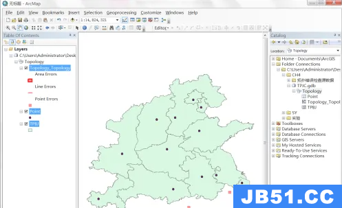 arcgis检查出来的拓扑错误怎么修改