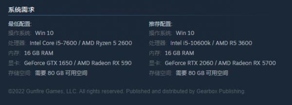 《遗迹2》PC配置公开最低只需要GTX 1650显卡