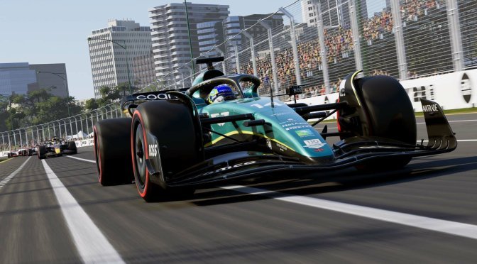 《F1 23》DLSS 2“极限画质模式”对比“原生4K+TAA”截图