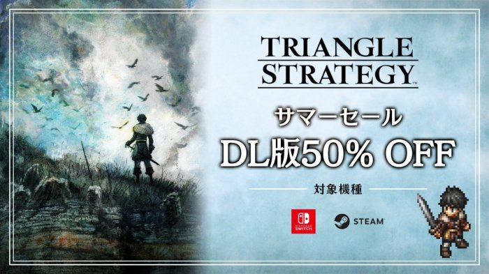 SE策略战棋《三角战略》Steam和任天堂eShop半价促销中