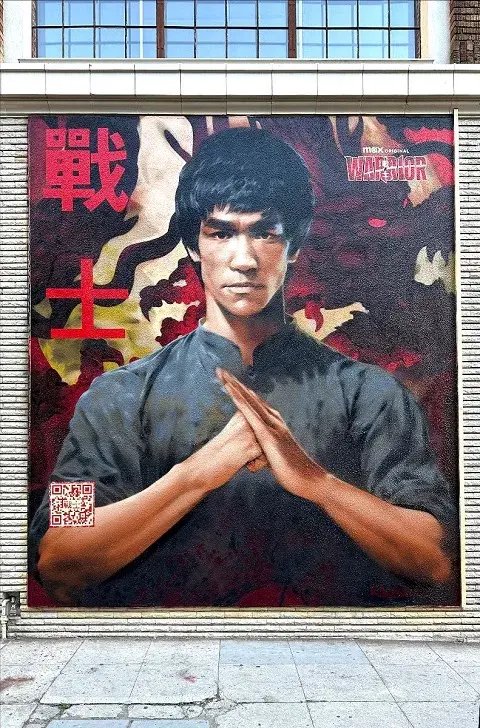 Max 与多位艺术家合作打造李小龙 AR 壁画,以庆祝《战士》第三季播出