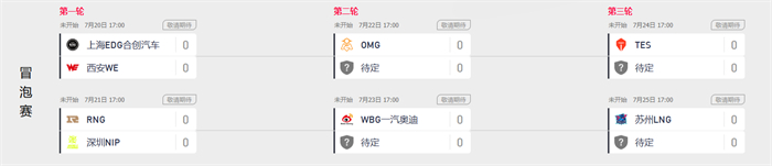 2023LPL夏季赛季后赛赛程公布 将于7月20日17:00开启首战！