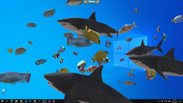 桌面养鱼游戏《Fish on the desktop》Steam页面上线