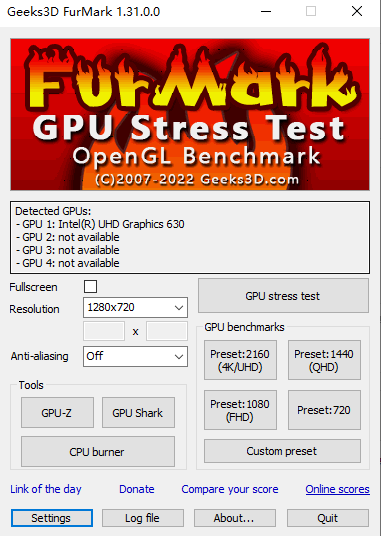 furmark正确的烤机教程