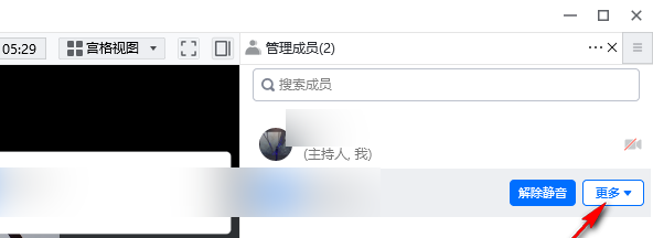 腾讯会议开会时如何只显示一个成员画面呢