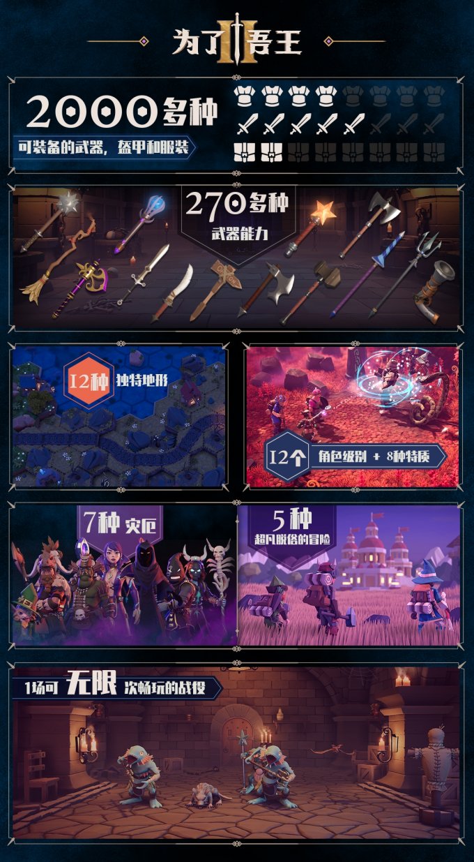 战棋RPG《为了吾王2》Steam预购开启 特典含远古头盔、远古盔甲等