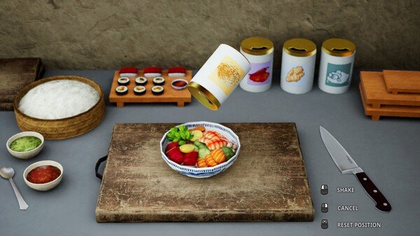 烹饪游戏《料理模拟器》的新DLC“寿司”已上架Steam平台