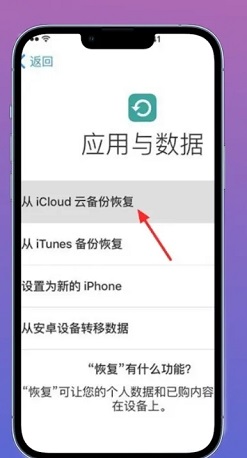 苹果云服务如何恢复数据备份