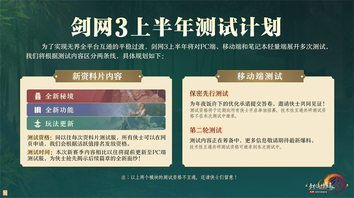 序章已启动无界相约 一篇看完《剑网3》近期重点更新