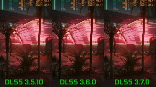 《赛博朋克2077》DLSS 3.7图像对比：显著的视觉改进