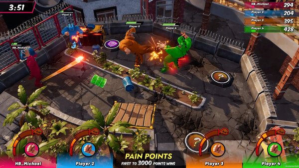 多人乱斗游戏《OutRage：Fight Fest》Steam推出试玩Demo